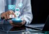 Doctors Side-Stepped? Mayo Clinic’s Bold AI Play Healthcare professional interacting with a smartphone displaying health-related icons