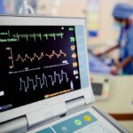 Mayo’s Wild Anti-Fainting Cure Patient monitor displaying vital signs in a hospital room