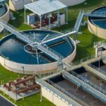 Global Water Shortage | Why The World Is Running Out of Clean Water Wastewater treatment plant with circular clarifiers and aeration tanks